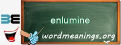 WordMeaning blackboard for enlumine